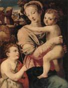 unknow artist The Madonna and child with the infant saint john the baptist China oil painting art